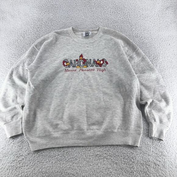 Vintage Mount Pleasant High Cardinals Sweatshirt Mens L NCAA College Lee 90s - Picture 2 of 10